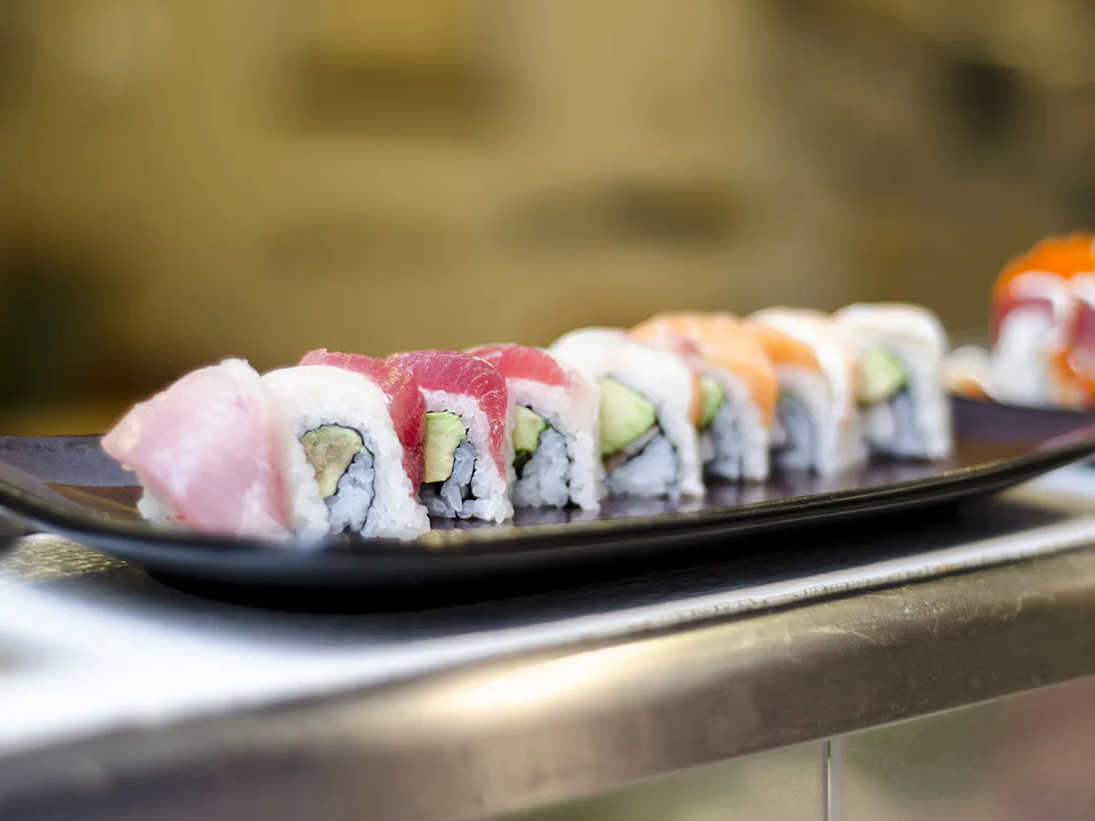 Fresh tuna salmon avocado sushi rolls at Sushi Kai, a Japanese Restaurant in Tallahassee